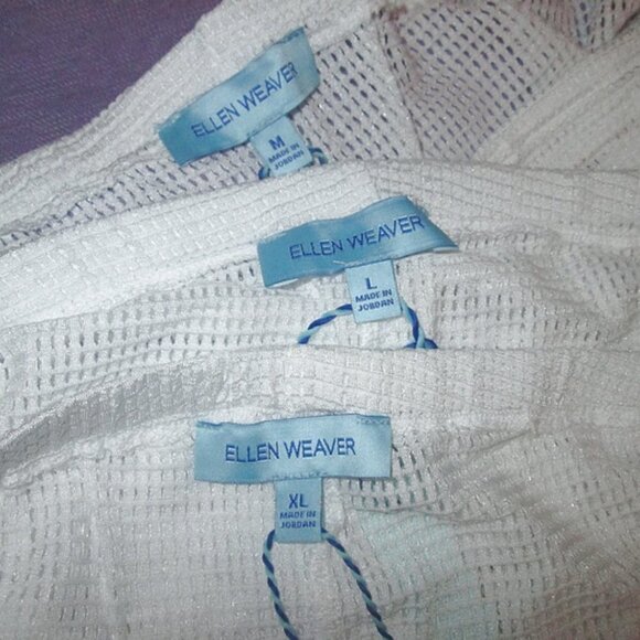 Ellen Weaver Sheer Crochet Beach Pants Coverup High Rise Fishnet Resortwear Boho - Picture 9 of 10